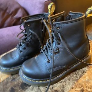 Dr. Marten Boots kids size 12 - black matte